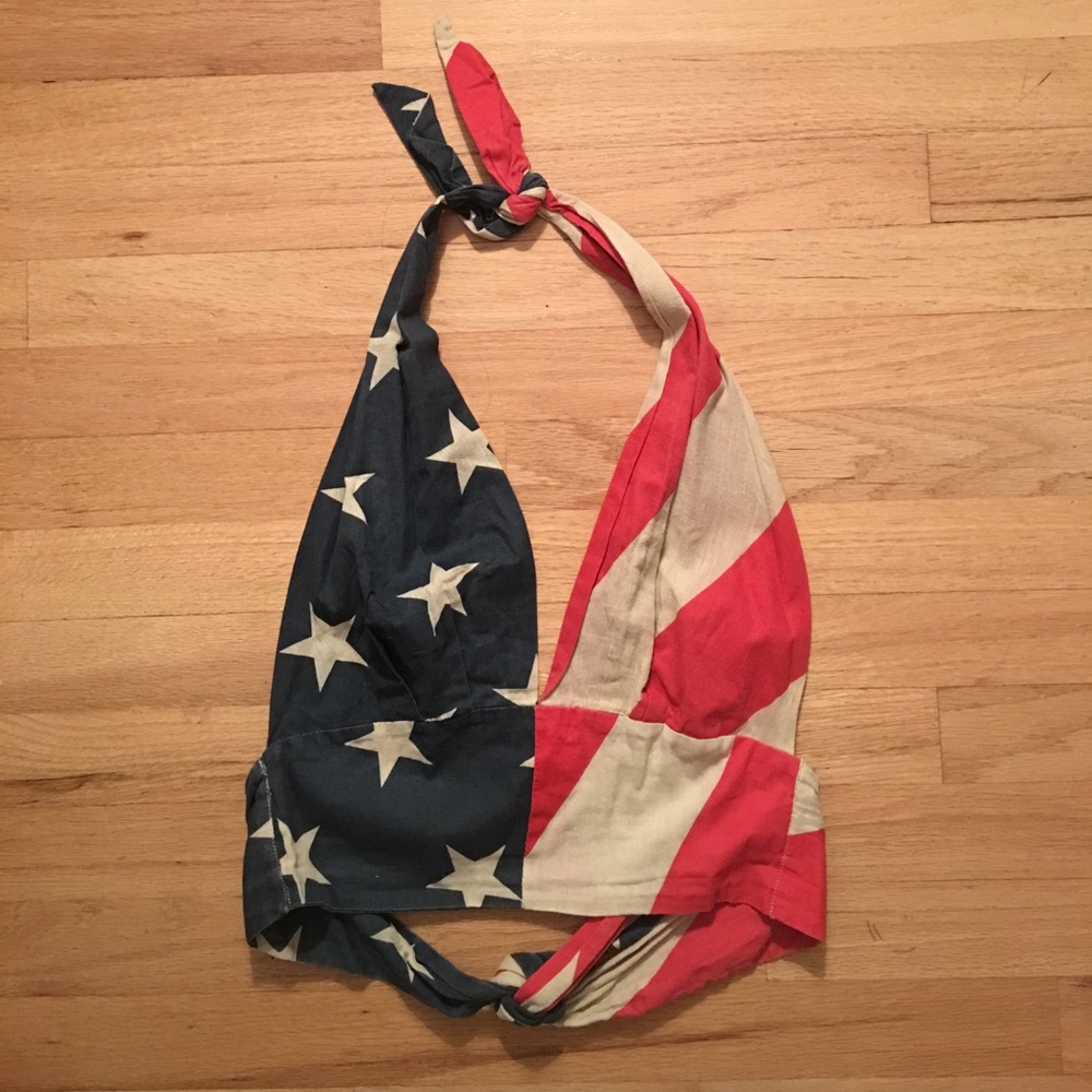 Flag Halter Top ‼️SHIPPING TODAY ONLY‼️