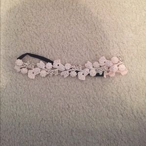 Light pink beaded headband