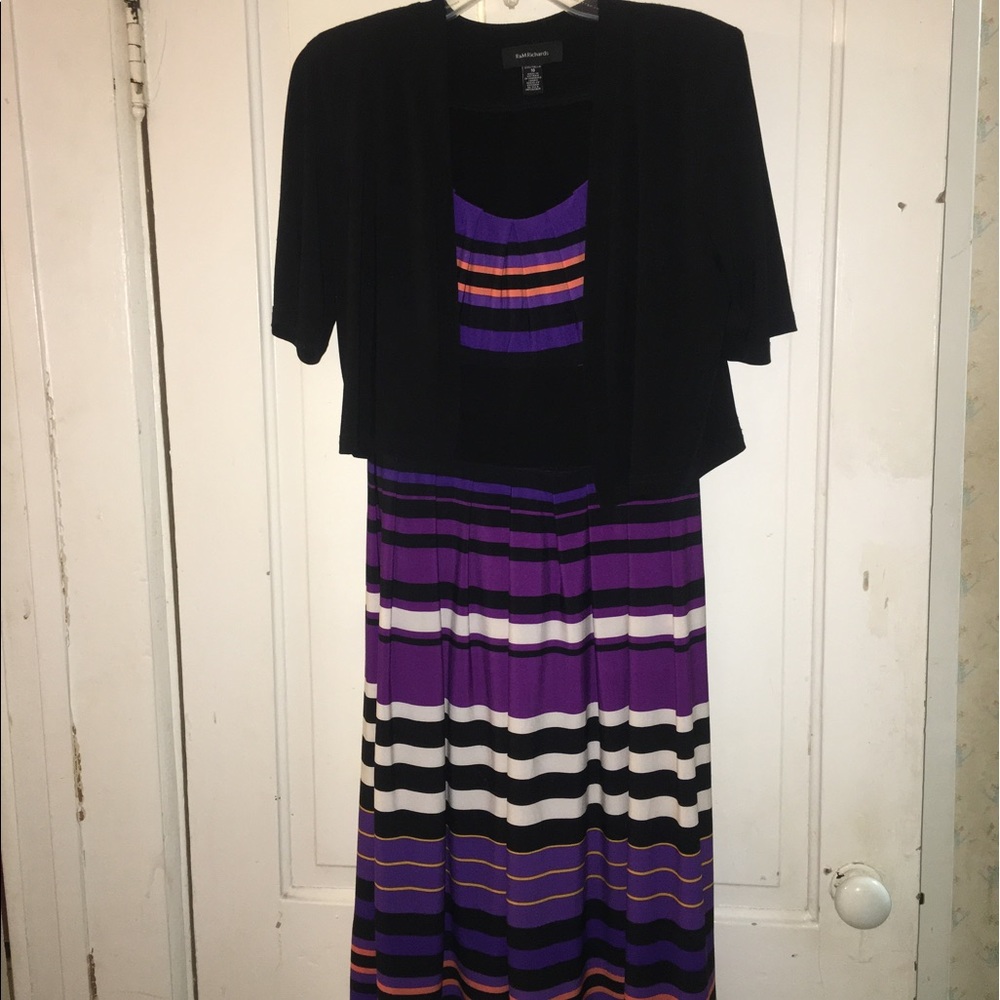 Ladies sleeveless dress with jacket - size 10