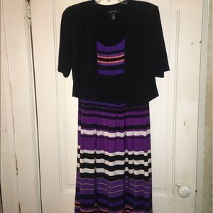 Ladies sleeveless dress with jacket - size 10