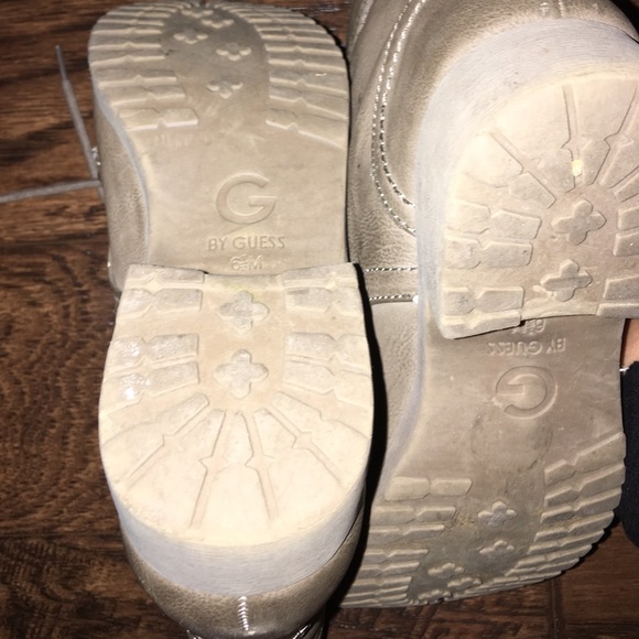 Grey army boots with zipper detailing - Picture 3 of 3