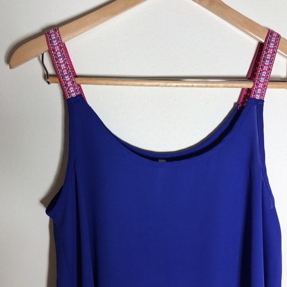 Indigo boho flowy tank 🌸 - Picture 2 of 6