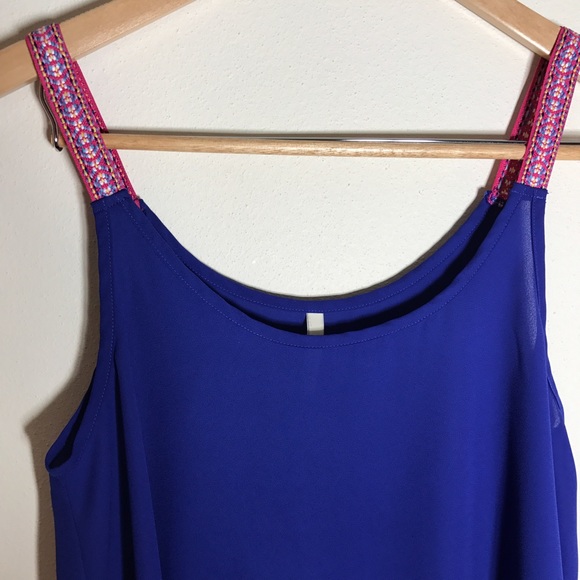 Indigo boho flowy tank 🌸 - Picture 4 of 6