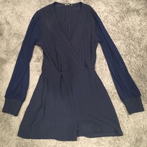 Boohoo Navy Blue Romper