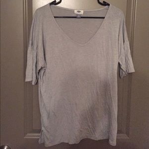 Soft Grey V-neck