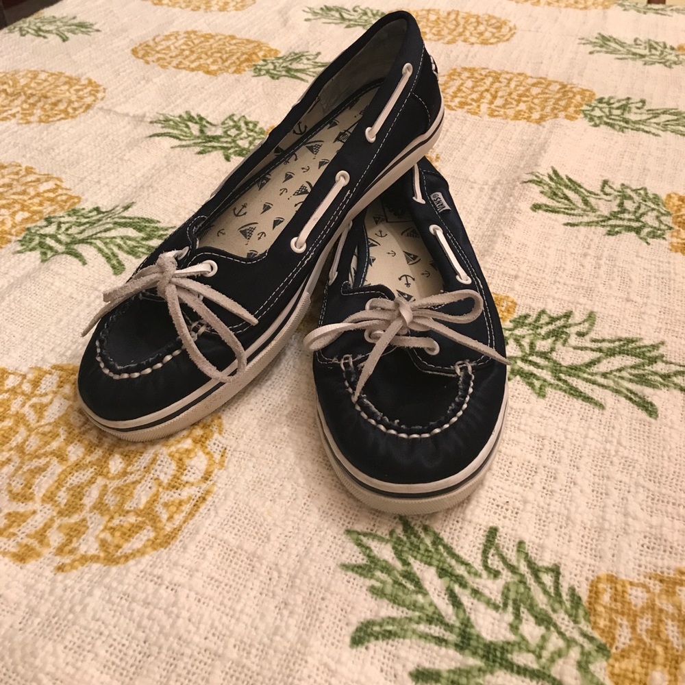 🔥Vans blue stain-like boat shoe