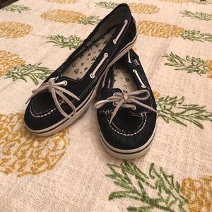 🔥Vans blue stain-like boat shoe