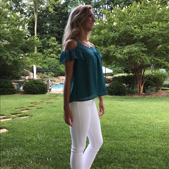 Anthropologie off the shoulder blouse - Picture 2 of 4