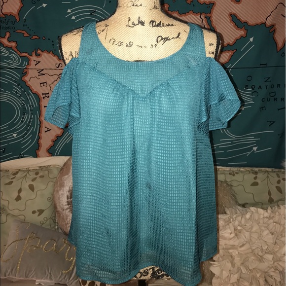 Anthropologie off the shoulder blouse - Picture 3 of 4