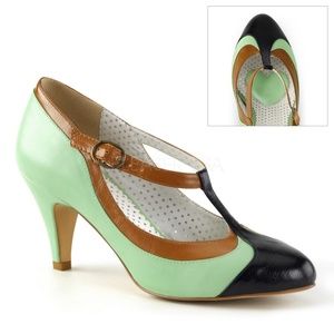 Pin Up Swing Dance High Heel Shoes