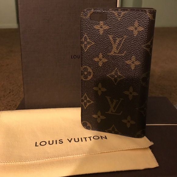 LV IPhone 6 Plus Folio Monogram Case - Picture 2 of 4