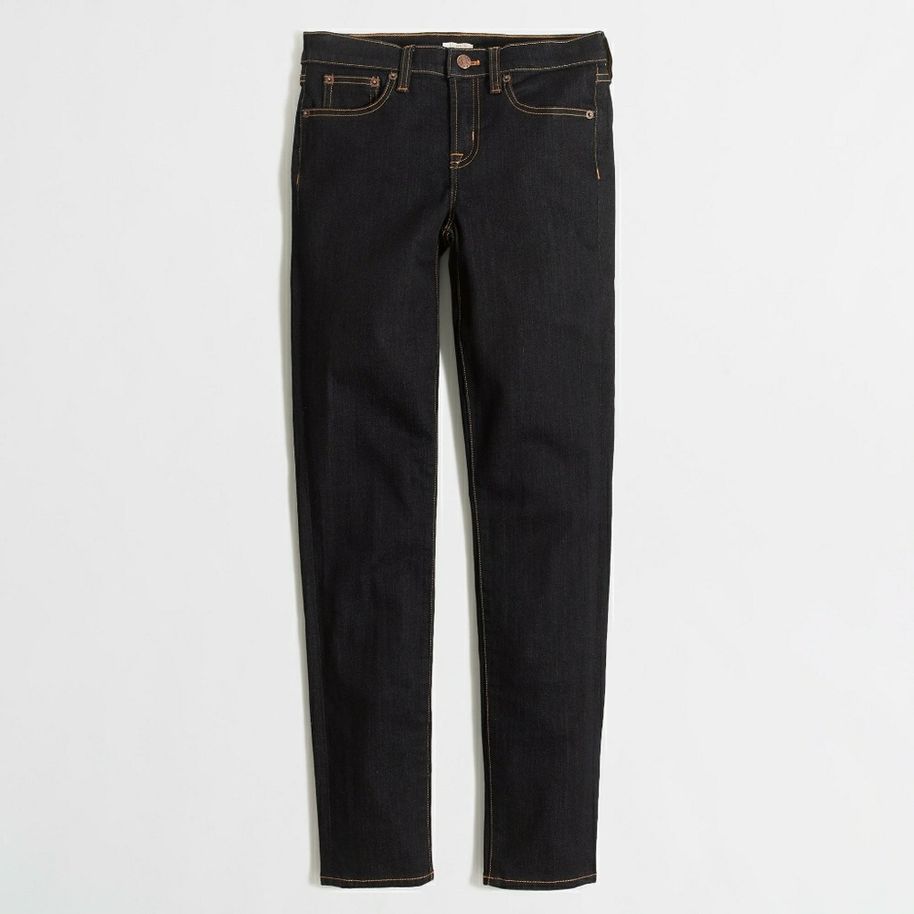 NWT J Crew Factory skinny jean in dark wash, 24/28