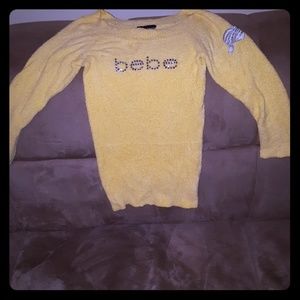 Bebe yellow sweater