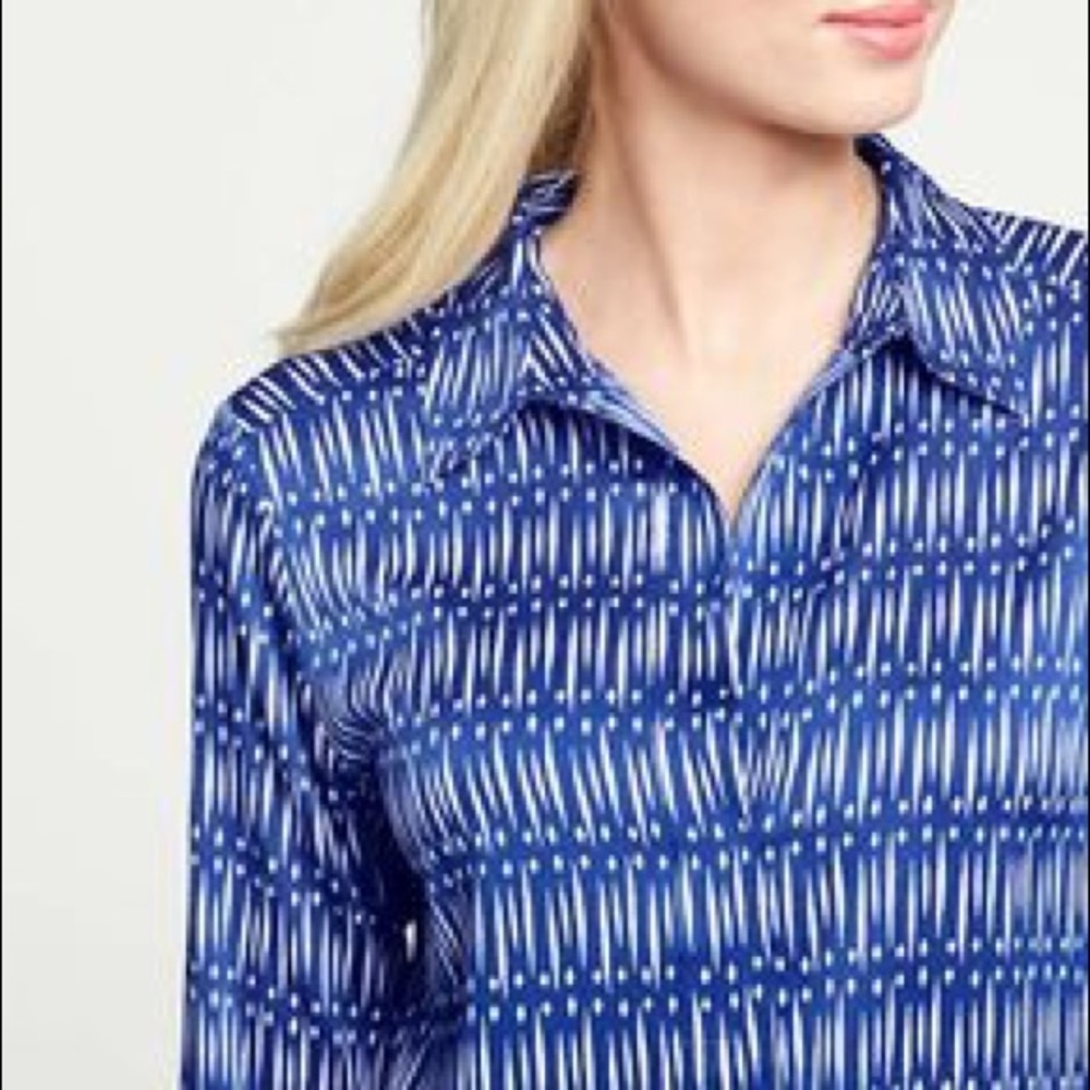 NWT - Ikat popover blouse