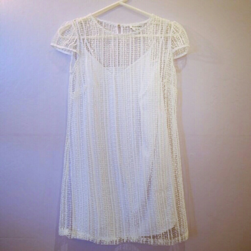 Bebe white dress