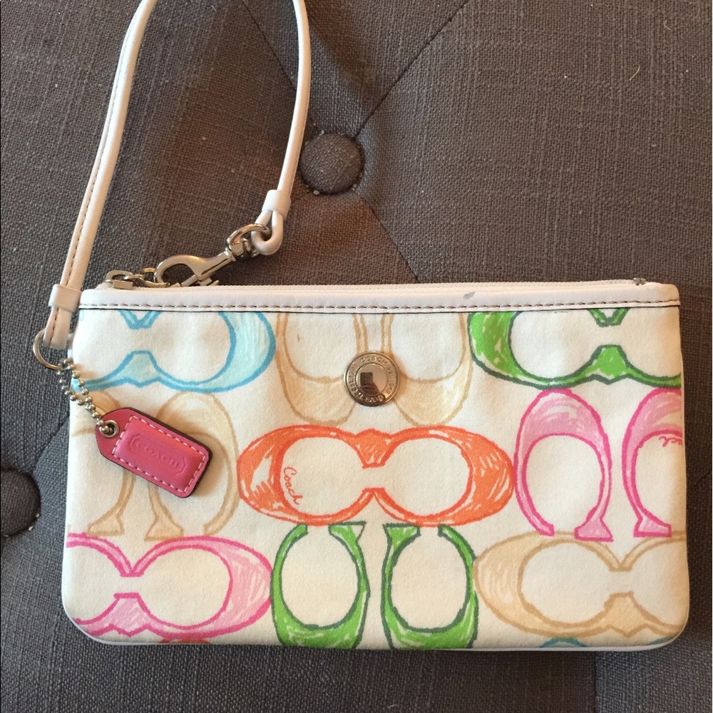 Coach larger wristlet