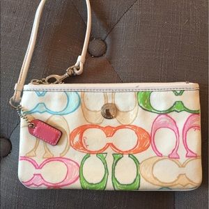 Coach larger wristlet