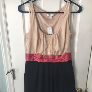 NY & Co. pink and black dress NWT