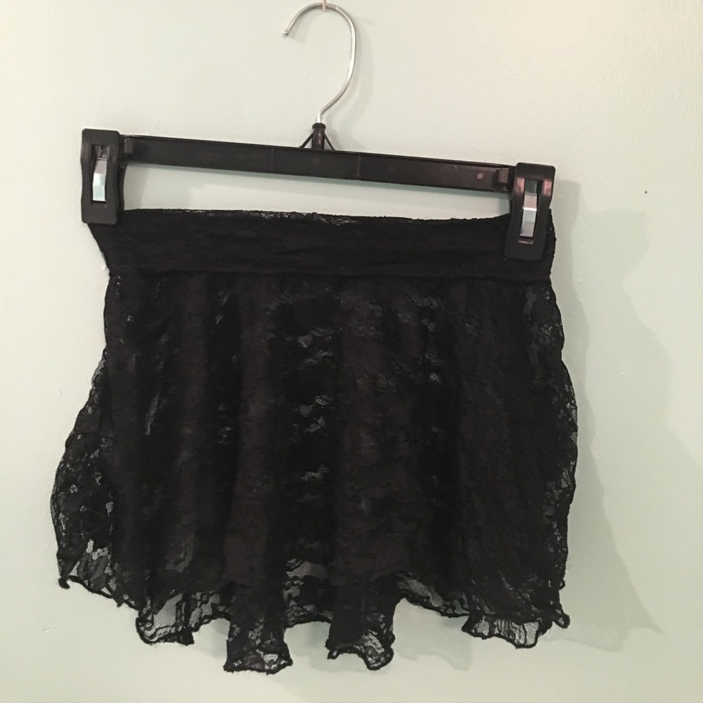 Jule dancewear black lace skirt
