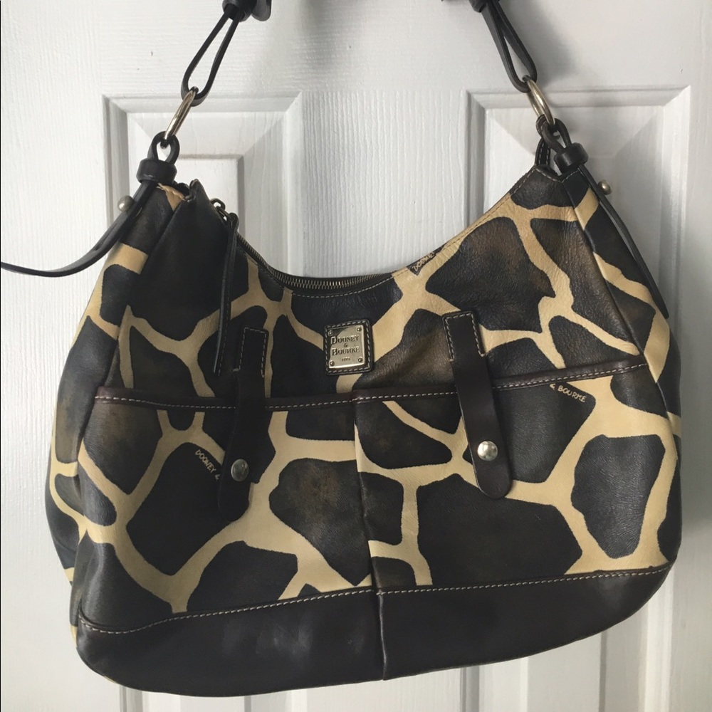Dooney & Bourke leather giraffe print purse