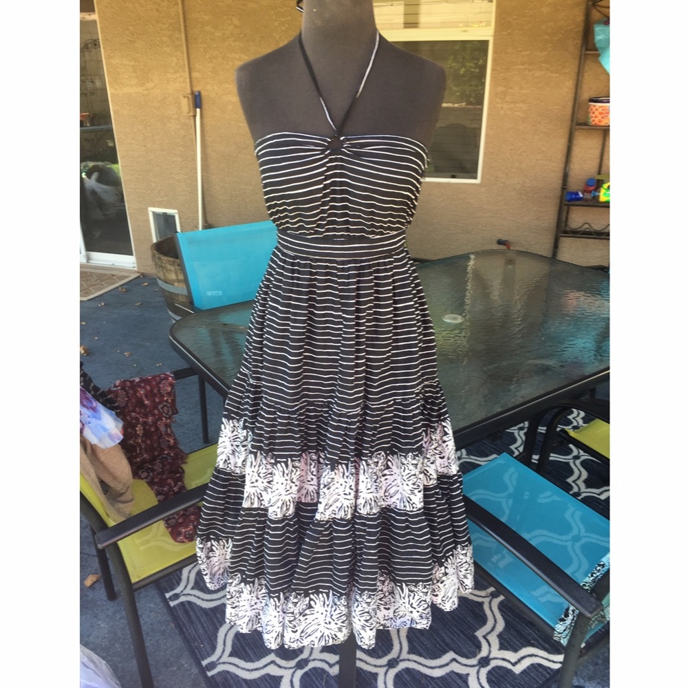 Gap striped maxi dress