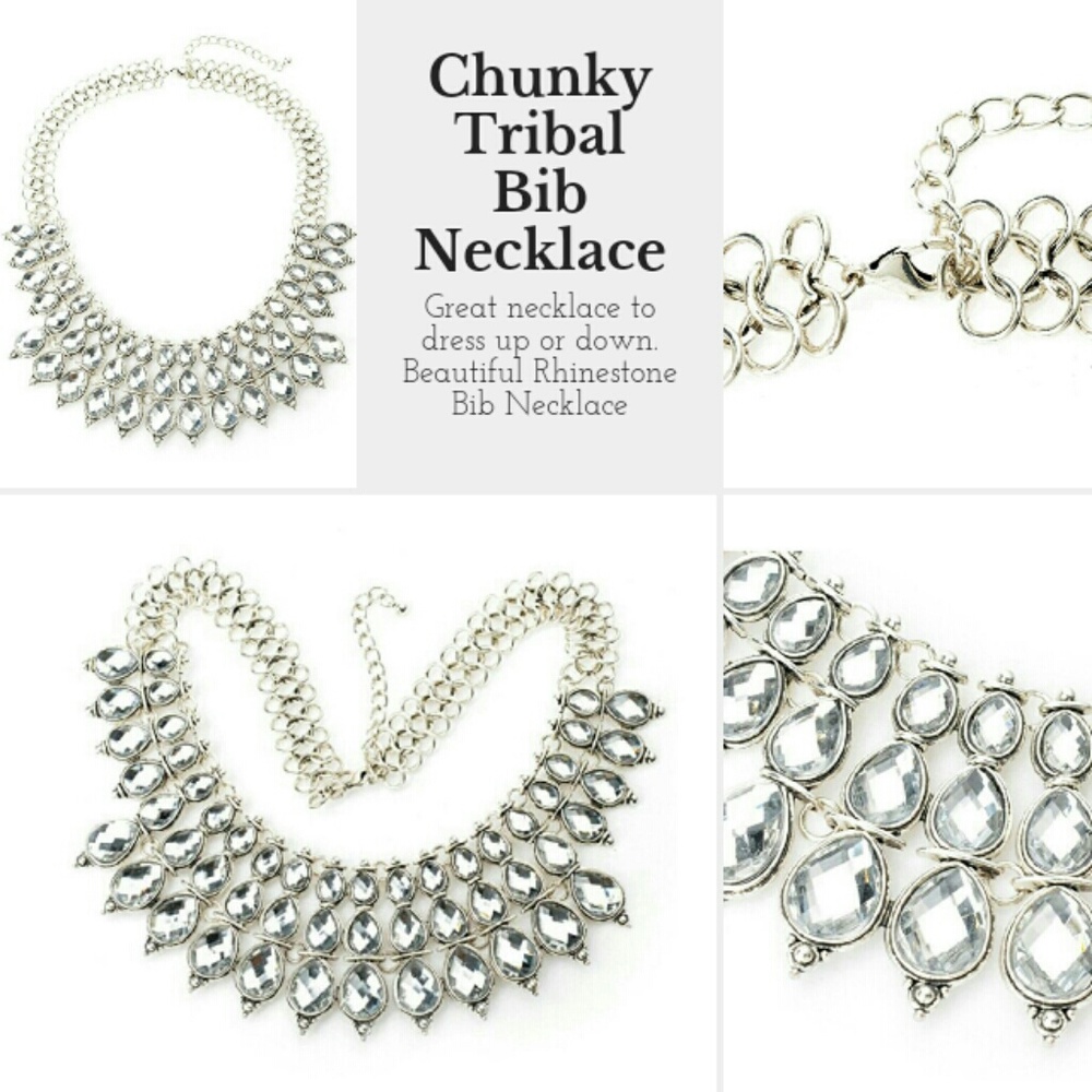 Chunky Tribal Necklace Bib