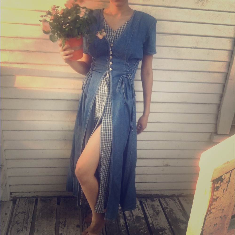 Vintage Peasant Dress