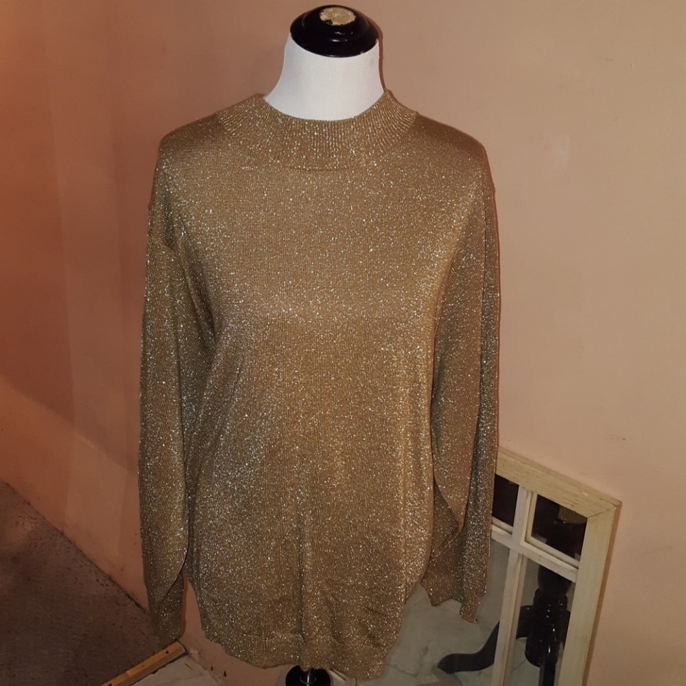 Sparkly gold sweater