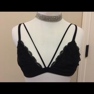 Anemone Black Lace Bralette