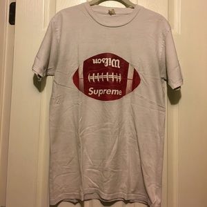 🏈SOLD🏈 Super Rare Supreme x Wilson Graphic Tee