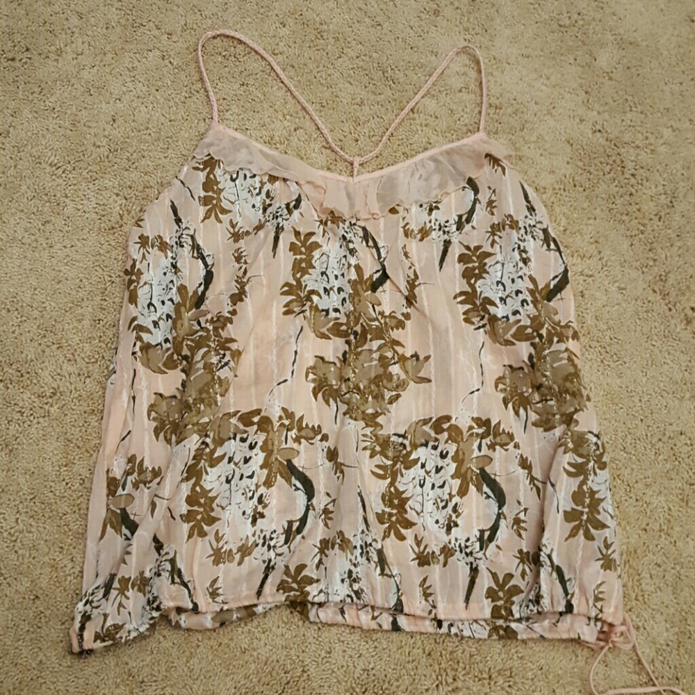 Heritage 1981 pink floral camisole