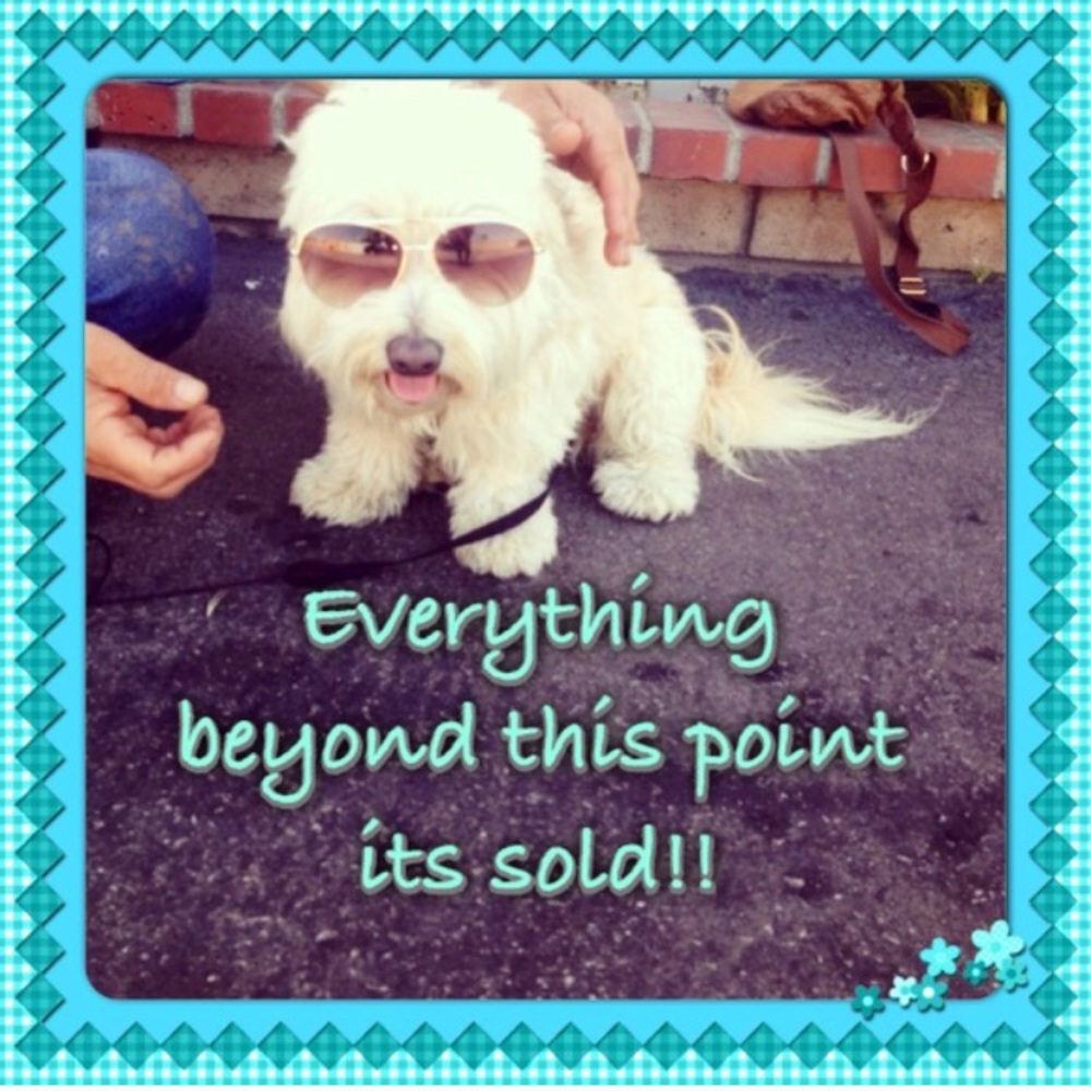 Everything beyond this point its sold.