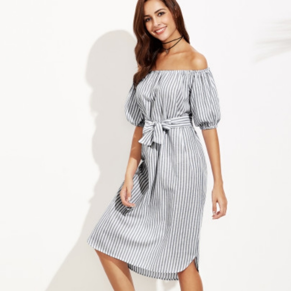Stripped summer dress