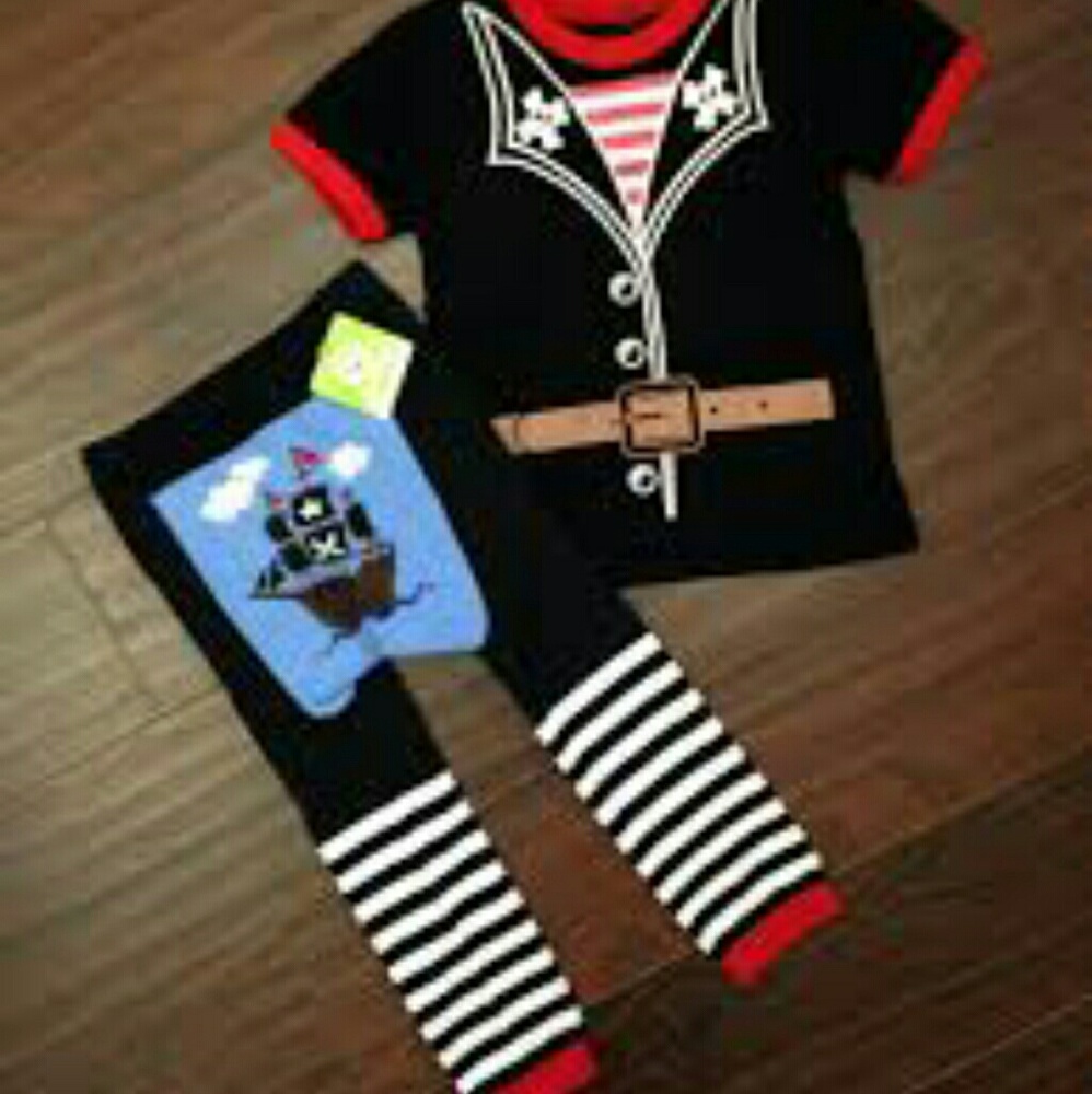 Doodle pants 12 mth new shirt and pants pirate