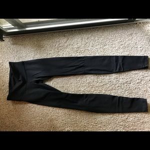 Lululemon black wunder under full on luon leggings