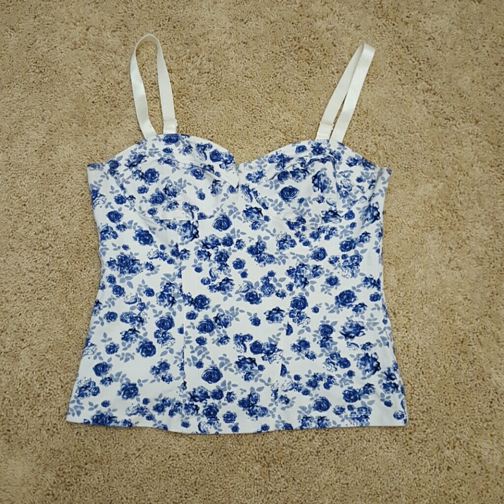 H&M floral crop top