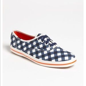 kate spade new york • Navy Gingham Keds