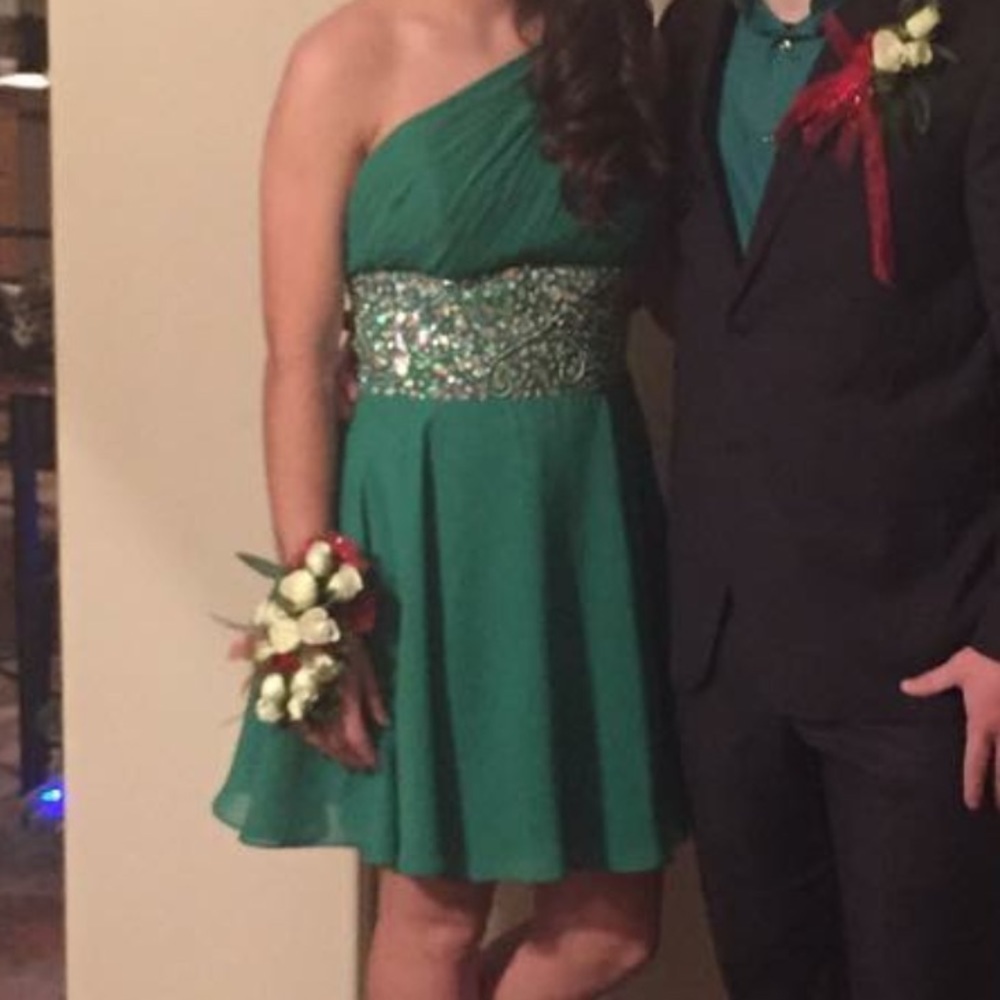 One shoulder cocktail dress