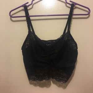 PINK Victoria's Secret black lace bralette