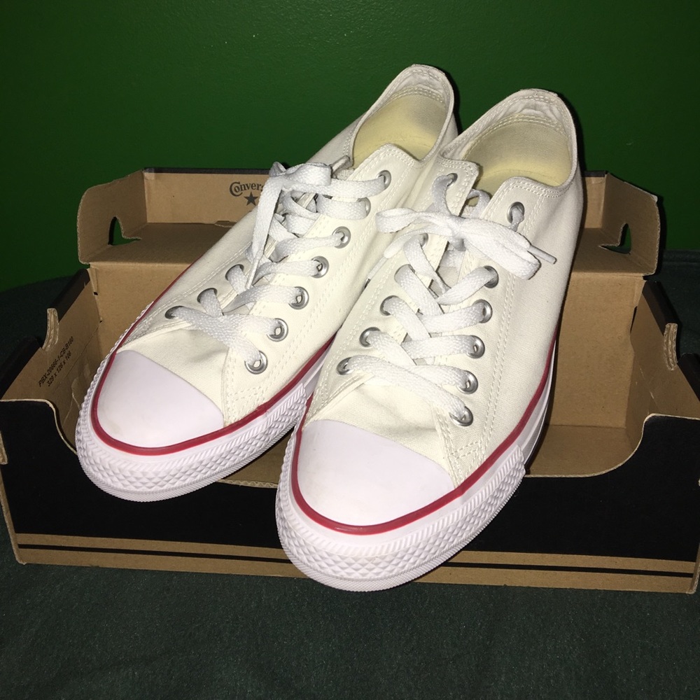 White low top converse