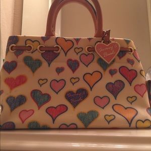 hearts collection Dooney & Burke bag! NEVER USED!