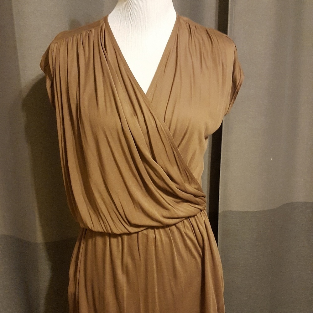 Draped stretch mini dress