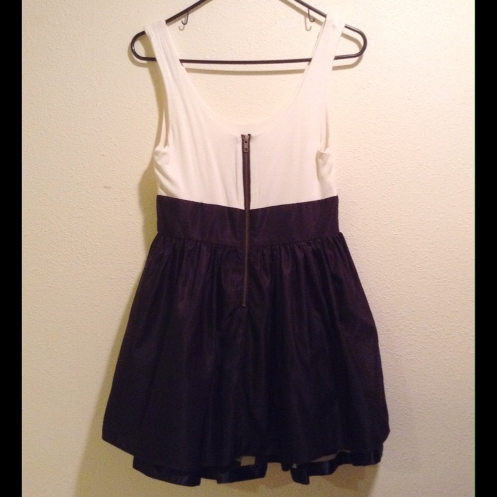Black and White Short Dress With A Little Flare