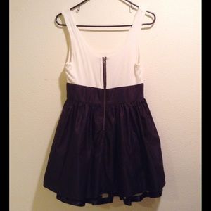 Black and White Short Dress With A Little Flare