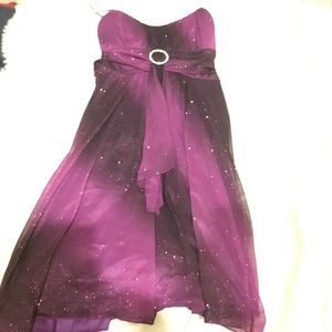 Beautiful purple and black sparkly dress