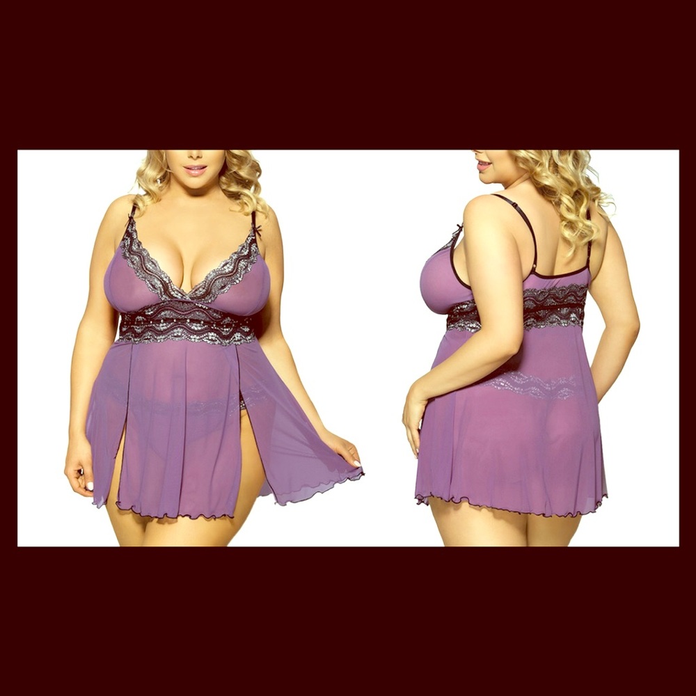 Babydoll lingerie. **RUNS SMALL**