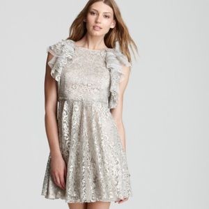 BCBG Max Azria Shimmering Metallic  Dress Sz 8