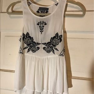 PacSun peplum almost crop top