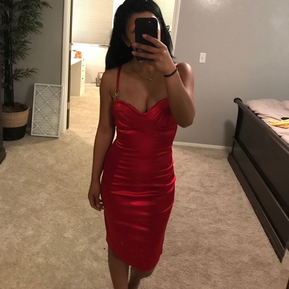 Sexy red dress