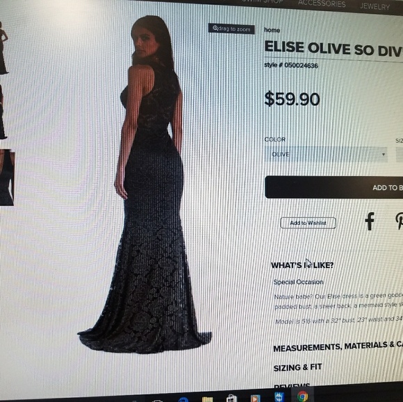 LONG LACE DRESS - Picture 3 of 4